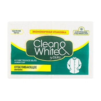 Мило господарське Duru Clean&White відбілююче 4*120 г