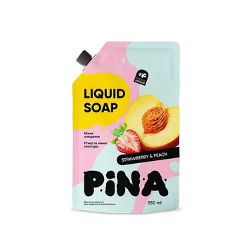 Мило рідке Pina Strawberry and Peach doy-pack 550 мл