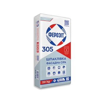 Шпаклевка фасадная Ферозит 305 серая 25 кг