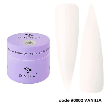 Моделирующий гель-желе DNKa’ Jelly Gel #0002 Vanilla на 15 мл для укрепления, наращивания ногтей