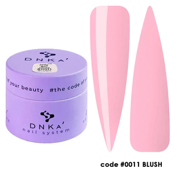 Моделирующий гель-желе DNKa’ Jelly Gel #0011 Blush на 15 мл для укрепления, наращивания ногтей