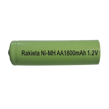 Акумуляторна батарея АА RAKIETA Ni-MH, 1.2V, 1800mA, Зелений (1011147-Green)