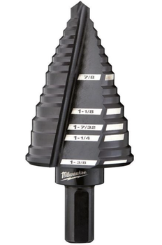 Ступенчатое сверло Milwaukee 48-89-9212 Step Drill Bit, 7/8" – 1-3/8"