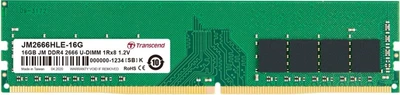 Оперативна пам'ять Transcend DDR4-2666 16384MB PC4-21300 (JM2666HLE-16G)