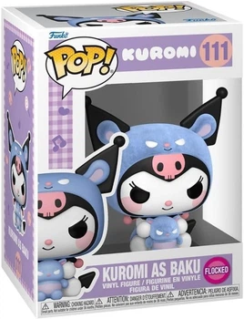 Фігурка Funko Pop! Hello Kitty Kuromi as Baku Flocked 9.1 см (889698872126)