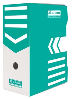 Бокс архівний картонний 15см BUROMAX 3262-06 бірюзовий /BM.3262-06/