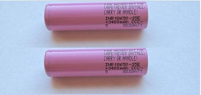 Аккумулятор INR 18650 - 35E - 3400 mAh Li-Ion для пульта управления TX12, TX16S, Boxer, Pocket (2 шт)