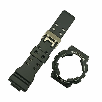 Оригінальний ремінець та накладка на корпус Casio g shock GA-100/110 чорний матовий