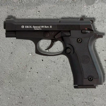 Стартовий пістолет Ekol Special 99 Rev II Black 9 мм PA (14+1 патрон, металевий, Beretta 85)