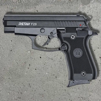 Стартовий пістолет Retay F29 9 мм PA (blank) чорний, сигнально-шумовий, 9 патронів