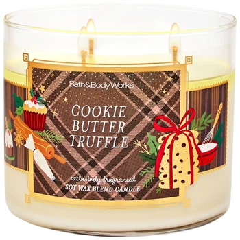 Свеча Bath & Body Works Cookie Butter Truffle Scented Candle 3-Wick 411 г