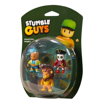 Набор коллекц фигурок Stumble Guys - Велоцитом, Леонидас, Капитан Нохарт