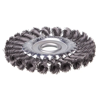 Щетка кольцевая 125x22,2 мм (пучки витой проволоки) INTERTOOL BT-7125