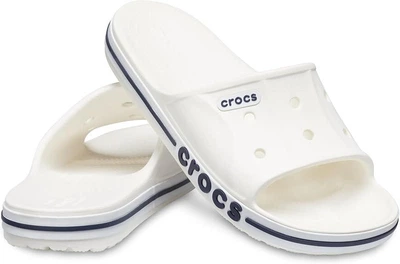 Кроксы шлепанцы Crocs Bayaband Slide White/Navy 42