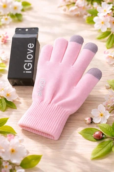 Перчатки сенсорные iGlove для телефона Розовые (1015)