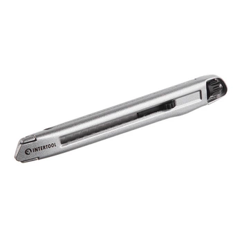 Нож металлический, усиленный 9 мм INTERTOOL HT-0509