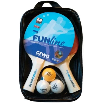 Комплект для настольного тенниса Gewo Double-Fun 2 Bats 3 Balls (96960000) (931053)