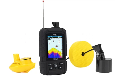 Эхолот двухлучевой с литиевой батареей Lucky FF718Li два трансдюсера, 3 в 1 цветной экран