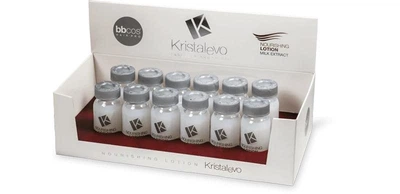 Питательный лосьон в ампулах для глубокого обновления BBCos Kristal Evo Nourishing Lotion 12 х 12 мл, интенсивный уход для питания, укрепления и реконструкции волос