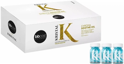 Лосьон для окрашенных волос BBcos Kristal Chroma Soothe Oil, для защиты цвета и блеска волос, 12 × 10 мл