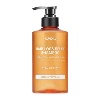 Шампунь пивной для тонких волос Kundal Beer Yeast Hair Loss Relief Shampoo Citrus Pomelo 500 мл