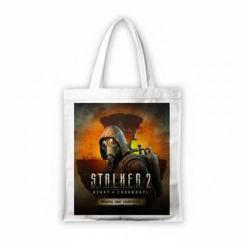 Сумка-шопер Сталкер Stalker 39x35 см біла з габардину 26046
