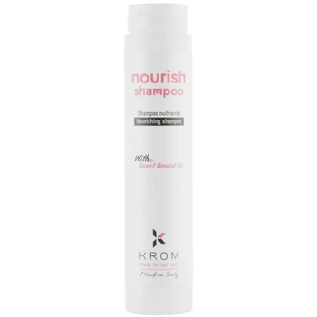 Шампунь для живлення та зволоження пошкодженого волосся Krom Nourish Shampoo 250 мл