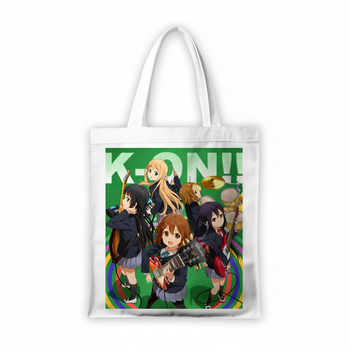 Сумка-шопер К-он! K-On! 39x35 см біла з льону 11337