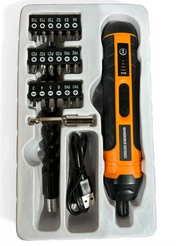 Аккумуляторная отвертка Li-Ion Cordless Screwdriver с набором бит