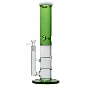 Скляний бонг Triple Honey Tube Colour 35см