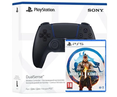 Геймпад Sony DualSense (Midnight Black) + Гра Mortal Kombat 1 (російські субтитри)
