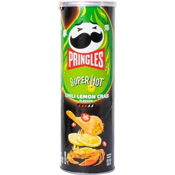 Чіпси Pringles Super Hot Chili Lemon Crab 110 грам