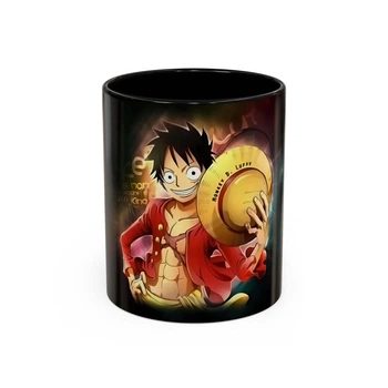 Чашка с Луффи (One Piece) 330 мл Черный ОР-002-В