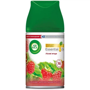 Змінний балон до автоматичного аерозольного освіжувача повітря Air Wick Freshmatic лісові ягоди, 250 мл
