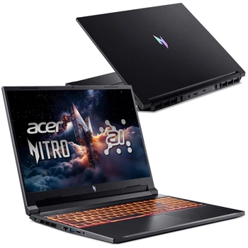 Ноутбук ACER Nitro V 16 AI ANV16-42-R55J (NH.QZ1EP.008), 16" / IPS / 180Hz / AMD Ryzen 5 240 / RAM 32GB / SSD 512GB / GeForce RTX3050 / Windows 11 Home / Чорний