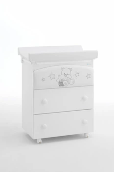 Дитячий комод пеленальний (пеленатор) Azzurra Design Sweet Bianco білий