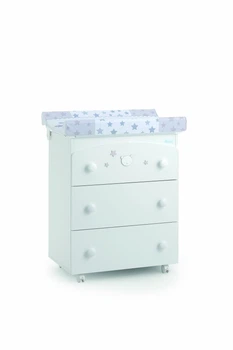 Дитячий комод пеленальний (пеленатор) Azzurra Baby Dream Bianco білий