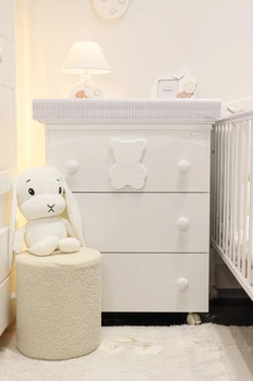 Дитячий комод пеленальний (пеленатор) Azzurra Design Funky Bianco білий