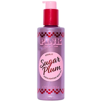Масло для тела с шиммером PINK Victoria’s Secret Sugar Plum Highlighting Oil 236 мл