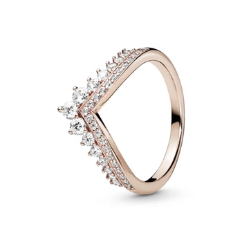 Посріблена Каблучка Пандора Pandora Wish Тіара принцеси 187736CZ (17.3)