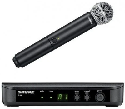 Bezprzewodowy system mikrofonowy Shure BLX24RE/SM58-H8E - H8E z mikrofonem (42406253666)