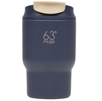 Термочашка для кофе нержавеющая сталь с крышкой 360 мл 63mugs синий