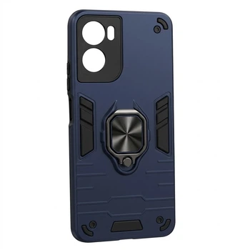 Чохол Fiji Defence для Motorola G06 Power захисний бампер з кільцем підставкою Dark Blue