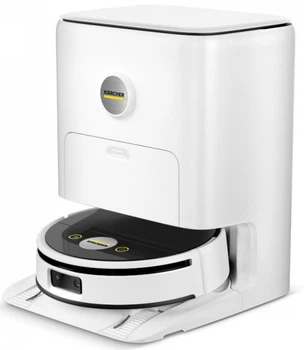 Робот-пылесос karcher rvf 7 Comfort, влажная уборка, конт пыль -0.25л, вода -0.30л, Bluetooth, зарядная станция, белый 1.269-690.0