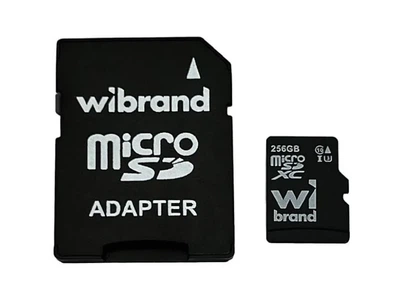 Карта пам'яті Wibrand 256 GB microSDXC (WICDHU3/256GB-A)