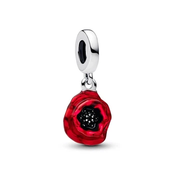 Посріблена намистина Пандора Pandora Мак 793917C01