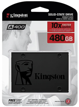 Накопитель Kingston SSDNow A400 480GB 2.5" SATAIII 3D V-NAND (SA400S37/480G)