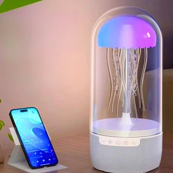 Нічник-колонка "Медуза" рухома в колбі з Bluetooth 23 см х 10 см. 205