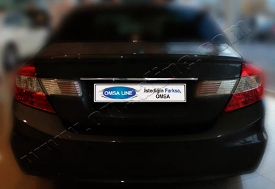 Накладка над номером Honda Civic SD 2012- на багажник Автомобільні декоративні накладки на автомобіль АМ0036556