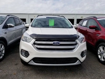 Дефлектор капота мухобойка Ford KUGA 17- HIC черная Форд Куга АМ0035067